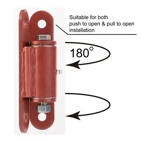Heavy Duty 7 Inch Gate Hinges With Needle Roller Bearings, Bolt On To Gate And Post, Driveway And Pedestrian Gate Hardware, 2150P Lubricable Hinges, Sold As A Pair, 180° swing