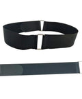 Six Pack 18 Inch By 2 Inch Nylon Heavy Duty Reusable Hook And Loop Cinch Straps For Cable Bundling And Securing Heavy Objects In Home Garage Shop Black, showing straps with metal D-rings