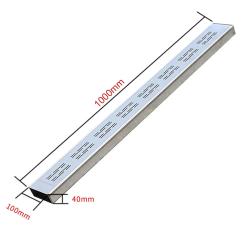 Stainless Steel Trench Drain Kit For Outdoor Patio Deck Yard And Driveway Built To Last Heavy Duty French Drain System Visible