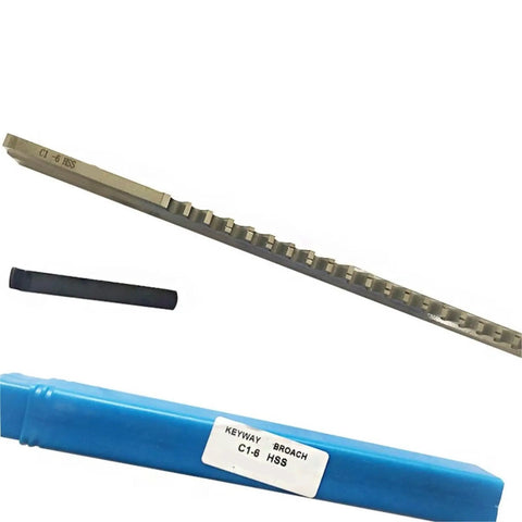 HSS 6mm C1 Push Type Keyway Broach With Metric Size Options Pro Grade High Precision Keyway Shim Cutting Tool