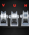 Heavy Duty Gate Pulley Wheel in 201 Stainless Steel With Double Bearings, Quiet Smooth Sliding Door Track Roller, 2 Pack