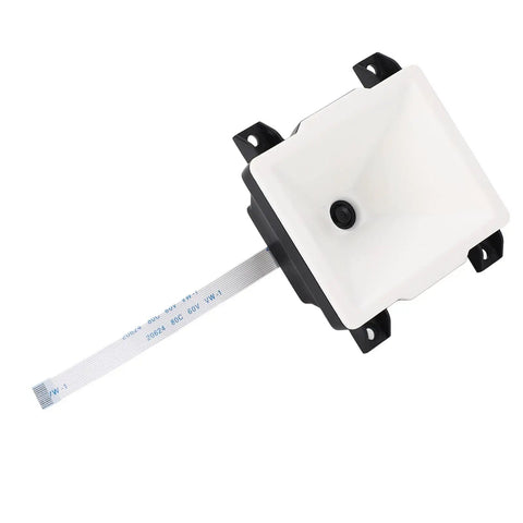 Auto Wake Industrial 1D 2D Barcode Scanner Module with Compact Design 5V DC 300mA showing sensor and cable