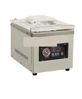 Durable Rock Solid Tabletop Vacuum Sealer Machine For Fresh Food Preservation With Game Changing Heat Wrapping and Hassle Free Commercial Grain Packaging Press Tool shown in compact design with stainless steel finish.