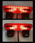 3 In 1 Ebike Tail Light For 36V 48V 60V Bikes Waterproof Rear Light With Brake Turn Signal And Running Light Ultra Bright Night Ride Safety For Electric Bikes Scooters And More, showing dual mounting bracket