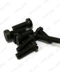 Top Shelf Black 304 Stainless Steel Slotted Cheese Head Machine Screws M Fine Through M4 Metric Coarse Thread Assorted Hardware Fastener Kit includes various sizes of screws.