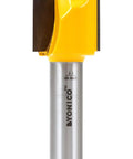 Killer 1 Inch Straight Router Bit Built To Rip Through Wood Like Butter Featuring 1 Inch Cutting Length And Solid 1/2 Inch Shank showing tungsten carbide teeth.