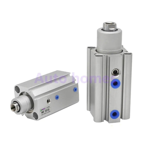 Slick Double Acting Pneumatic Air Cylinder With A Killer Rotary Setup And Tight Tolerance 12Mm Bore in silver metal finish, ideal for industrial automation tasks.
