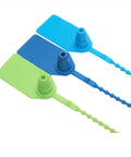 50 Self Locking Cable Ties With White Label Boards For Straight Up Cord Management No Sweat Wire Organizer Bundle Wrap Top Shelf Heavy Duty Nylon Fastener Alternative in green, blue, and dark blue.