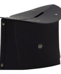 Side view of Foldable Meditation Kneeling Bench Seiza Posture Support For Pain Free Kneeling, Ultra Portable, Lightweight, 5.3 Inch Seat, Black.
