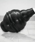 Top Tier Beehive Styled Toilet Plunger With Durable Fifteen Inch Grip And Six Inch Rubber Suction Cup Ships With Neat Wall Rack on floor