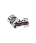 Universal Shaft Coupling Joint 23mm Length 11mm Width Steel Car Boat Model Connector For 5mm To 6mm Motors showing a steel joint.