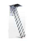 Heavy Duty Electric Attic Staircase With Slick Retracting Telescoping Ceiling Ladder Rock Solid Carbon Steel Hatch Cover smooth deployment and retracting mechanism