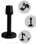 Black stainless steel door stopper in Two Pack Stainless Steel Door Stopper Buffer Set For Office And Home Use Heavy Duty