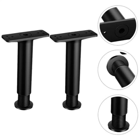 Two Pack Adjustable Bed Frame Support Legs Heavy Duty Load Bearing Composite Furniture Feet For Bed Frame Replacement And Floor Safe Center Support