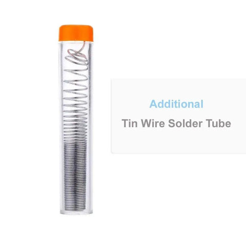 Tin wire solder tube from 60W 110V Soldering Iron Kit With Adjustable Temperature Quick Heat Soldering Gun For Electronics Repair