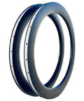 700C Carbon Wheelset For Road Bikes With 80mm Deep Aero Rim And 25mm Width, T800 carbon fiber rims, 24H hubs, lightweight construction