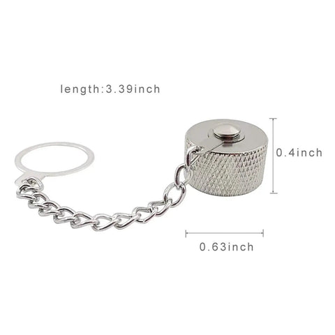 N Type Female UHF Dust Cap With Chain For SO239 Connector Copper Metal Cap Without Chain X1 Built Tough For Ham Radio Gear 3.39in