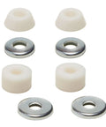 Standard Bushing Set For Skateboard Trucks 100A Hardness No Break In Time Includes Two Sets With Washers For Stabilized Turns And Smoother Rides