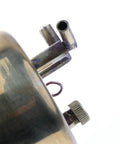 Close-up of Premium Heavy Duty All Alloy Brass Oil Cane top, showcasing the valve and connection for precision welding.