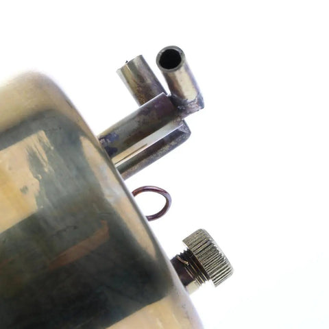 Close-up of Premium Heavy Duty All Alloy Brass Oil Cane top, showcasing the valve and connection for precision welding.