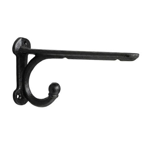 Sturdy Vintage Style Shelf Bracket With Hook Solid Wall Mount Hardware Easy No Fuss Screw In Installation Fits Most Shelves