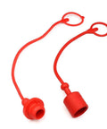ISO A Tractor Hydraulic Quick Coupler Dust Cap And Female Plug Cover With Retention Ring Keeps Cap Attached To Hose Fits ISO 7241 And ISO 5675 Series A