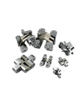 Premium Pair Of Heavy Duty Stainless Steel Concealed Door Hinges Provide Silent Smooth Swinging Movement For Top Shelf Interior Or Exterior Projects With Zero Drama Installation And Fo Real Quiet Operation, showcasing multiple angles of hinges.