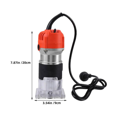 Electric Wood Slotting Machine With Aluminum Construction And Precise Electronic Components, Easy To Operate And Accurate Measuring For Wood Trimming, Edge Banding, And Crafting Christmas Decorations, Built Tough For Home Shops. Compact 20cm unit with cord