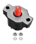 Beefy 50 Amp Push Button Circuit Breaker With Built In Thermal Protection For Marine Electrical Systems Rugged Marine Grade Component Ideal For Boats And Yachts Inboard And Outboard Applications, red button
