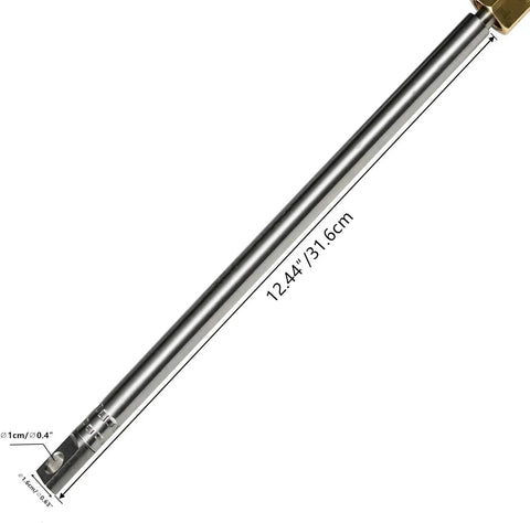 15 Foot Boat Steering Cable For Outboard Rotary Steering SSC6215 stainless shaft end with measurements