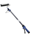Self Priming Paint Roller With 1.6 Meter Extension Pole Removable Wool Core For Smooth As Butter Wall Coating, blue handle.
