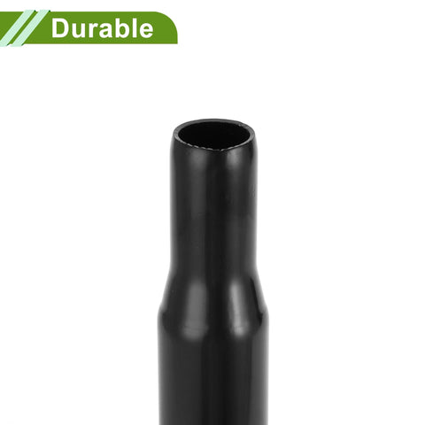 Universal 28.6x200mm Black Bike Seat Post Durable Steel Saddle Post For Road Mountain And City Bikes zoom on top section
