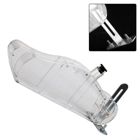 Clear Table Saw Blade Guard With Adjustable Acrylic Splitter Bracket And Snag Free Dust Deflector, transparent design for 10 inch saw.