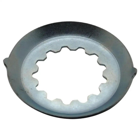Race Ready Front Sprocket Lock Washer Replacement For GPZ750 1985 To 1987 KFX450R metal lock washer close-up view