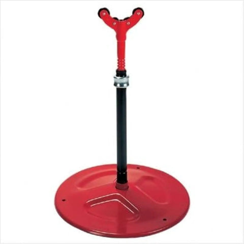Tough As Nails Conveyor High Pipe Stand Featuring Quick Adjustments From 29 To 44 Inches For Gripping Up To 12 Inch Pipe And Supporting A Hefty 2500 Pound Weight Built Stateside Backed By Lifetime Coverage