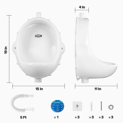 Heavy Duty Plastic Urinal For Men Indoor Outdoor Use Waterless Urinal With Urine Diverter Easy Install No Mess Men Bathroom