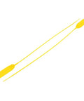Slick And Hella Sturdy Self Locking Cable Ties With Label Patches For Wire Management, 420mm Long Plastic Zip Ties in bright yellow.