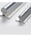 Two Pack Linear Guide Rails SBR12 SBR16 SBR20 With Four UU Shaft Bearing Blocks For CNC Builds Smooth Glide Motion 250mm 300mm 1000mm Lengths Complete DIY CNC Kit, metal rails