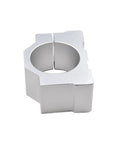 Heavy Duty Alloy Spindle Motor Bracket Clamp Sandblasted Fixing Base For CNC Router, silver alloy clamp for 45mm electric motors.
