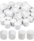 16 Pieces Premium Rubber Door Stop Tips Replacement Bumpers For Wall And Floor Protection Universal Size White Door Stopper End Caps For Hinge Pins Easy DIY Installation And Long Lasting Rubber displayed in a pile