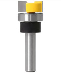 No Fuss 8MM Shank Router Bit for Template Trimming and Hinge Mortising, precision cuts with hardened steel body.