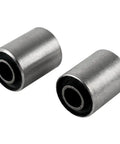 Honda Z50 Rear Swing Arm Bushing Set 2pc Durable Stainless Steel Aluminum Bushings With Rubber Sleeve For XR50 XR70 CRF50 CRF70 Z50JZ Z50J1 Z50R Direct Replacement Reduces Play and Improves Steering Smoothness for Off Road Cruisers two metal bushings