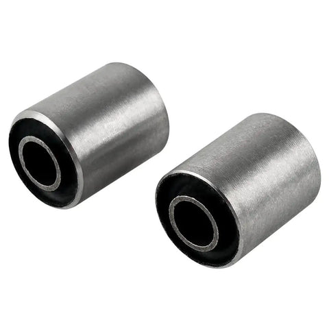 Honda Z50 Rear Swing Arm Bushing Set 2pc Durable Stainless Steel Aluminum Bushings With Rubber Sleeve For XR50 XR70 CRF50 CRF70 Z50JZ Z50J1 Z50R Direct Replacement Reduces Play and Improves Steering Smoothness for Off Road Cruisers two metal bushings
