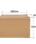Heavy Duty Dual Head Bench Grinder With 550W Copper Motor And Bright LED Work Light For Quick Tough Sharpening At 2800 Rpm No Sweat Setup Knockout Build side view with dimensions 680mm x 480mm x 425mm
