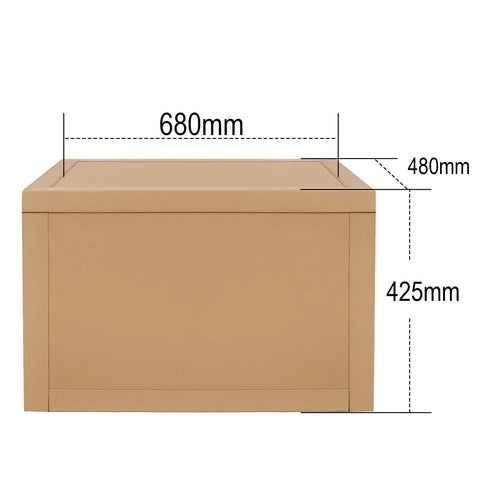 Heavy Duty Dual Head Bench Grinder With 550W Copper Motor And Bright LED Work Light For Quick Tough Sharpening At 2800 Rpm No Sweat Setup Knockout Build side view with dimensions 680mm x 480mm x 425mm