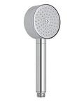 Polished chrome Zephyr Anti-Cal Hand Shower with single function classic spray and brass construction, 1/2 inch connection visible.