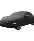 Waterproof Car Cover for Volkswagen Beetle Bug Sedan 2 Door 1960 1980 All Weather Full Vehicle Cover With Driver Door Zipper shown outdoors