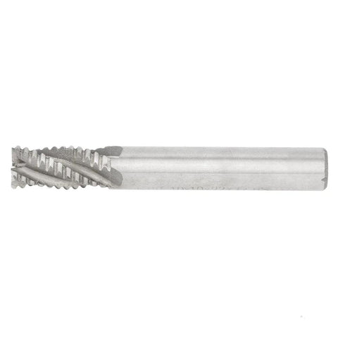 DANAIXZ 4-flute HSS end mill, 10 mm dia, 75 mm length, CNC cutting tool for metal wood plastic