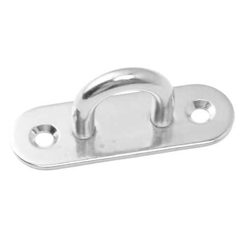 Stainless Steel Horse Tie Ring With Safety Release Mechanism For Training Half Round Ring With Eye Bolts For Pulling Back