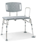 Heavy Duty Bariatric Tub Transfer Bench With Anti Slip Suction Feet, Lightweight Yet Sturdy Bath Chair for shower or bathtub